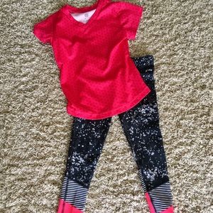 Girls Champion outfit pants top size 4-5